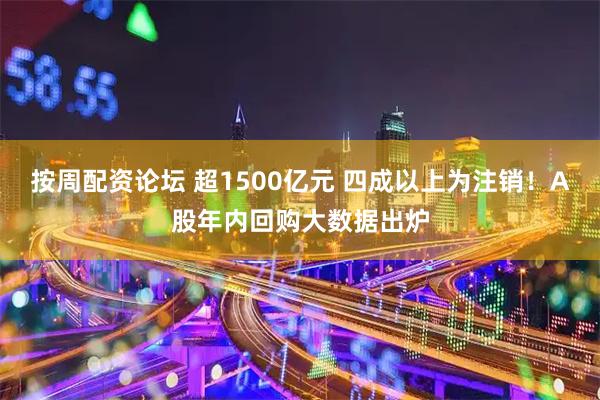 按周配资论坛 超1500亿元 四成以上为注销！A股年内回购大数据出炉